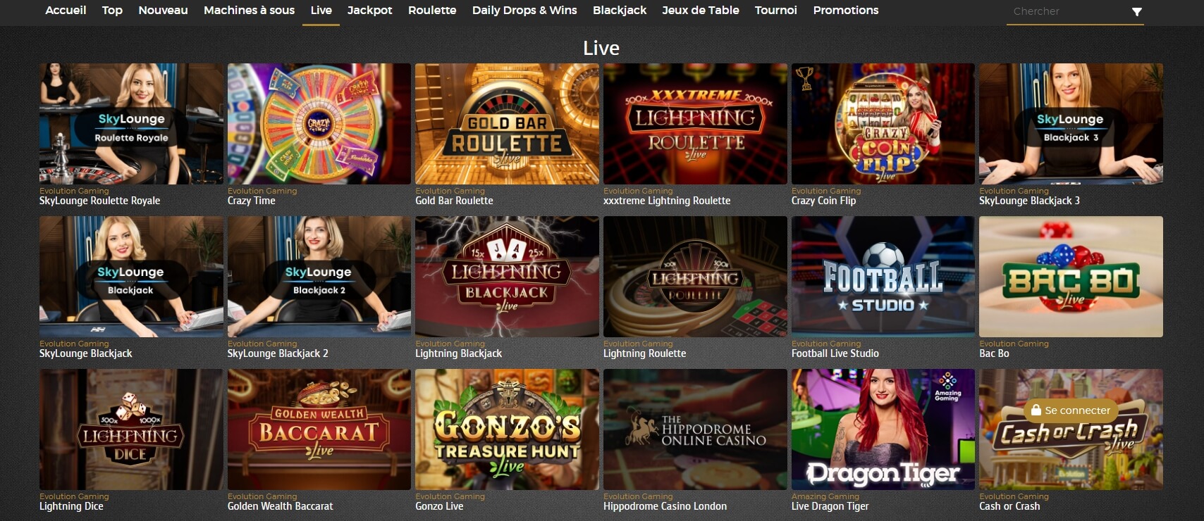 Extra Live Casino