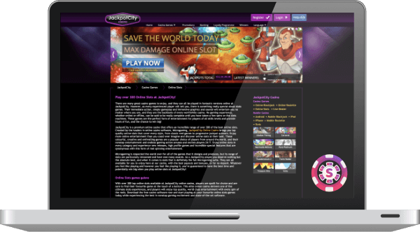 Jackpot City Casino Jeux