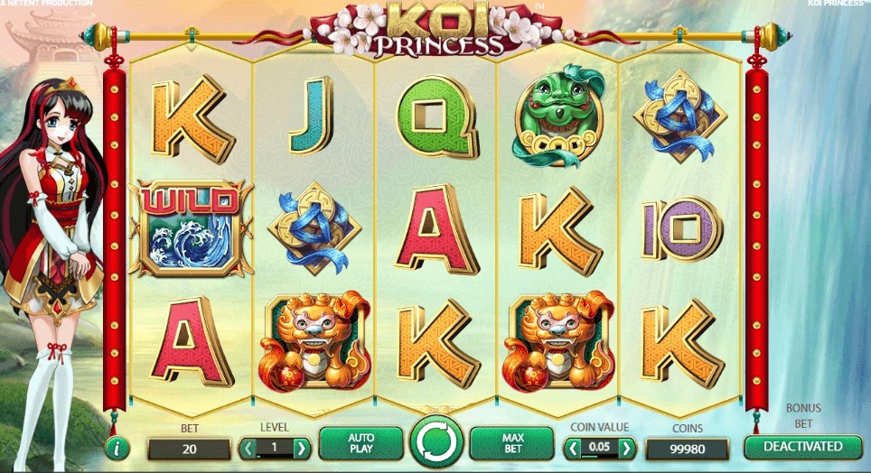 Koi Princess Machine à Sous écran