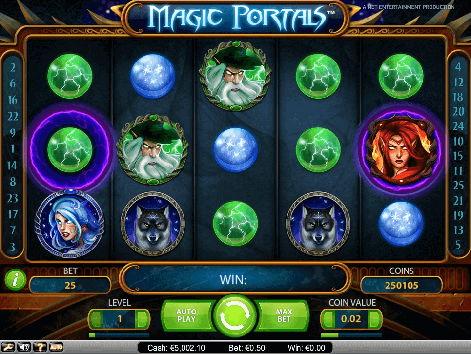 Magic Portals Machine à Sous écran
