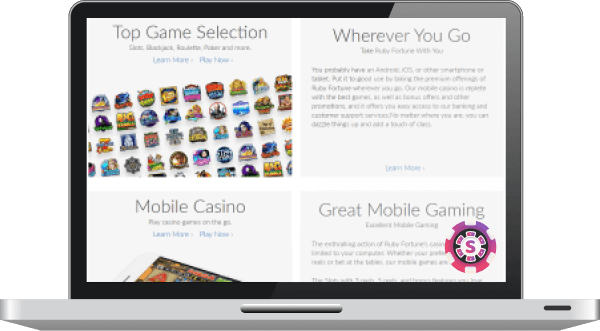 Ruby Fortune Casino Jeux