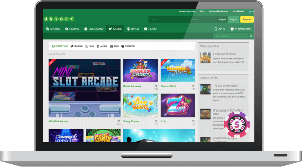 Unibet Casino Jeux