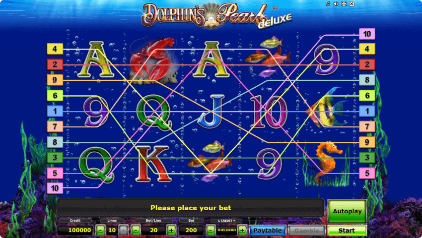 Dolphin’s Pearl Deluxe Novomatic Jeu Dolphin’s Pearl Deluxe