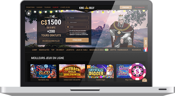 King Billy Casino jeux