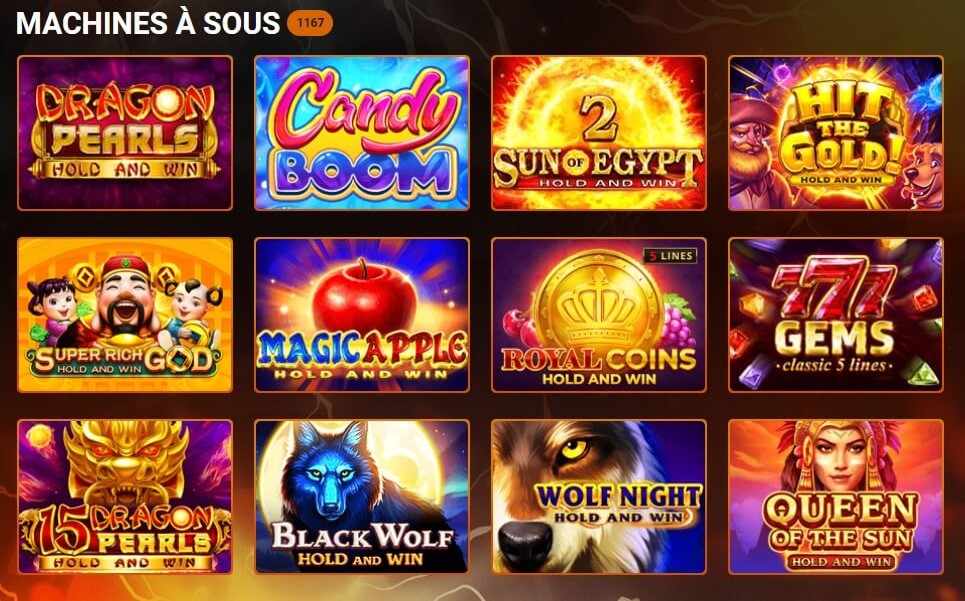 Intense Casino Machines a sous