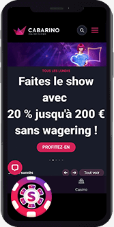 Cabarino Casino mobile