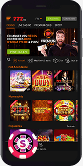 Casino777 BE mobile