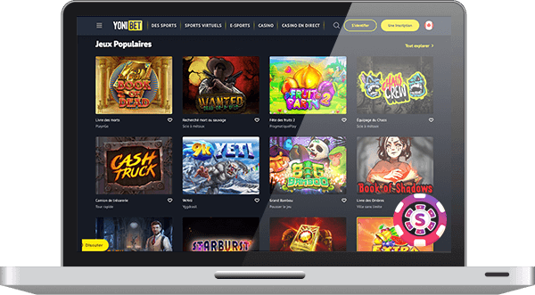 Yonibet Casino jeux