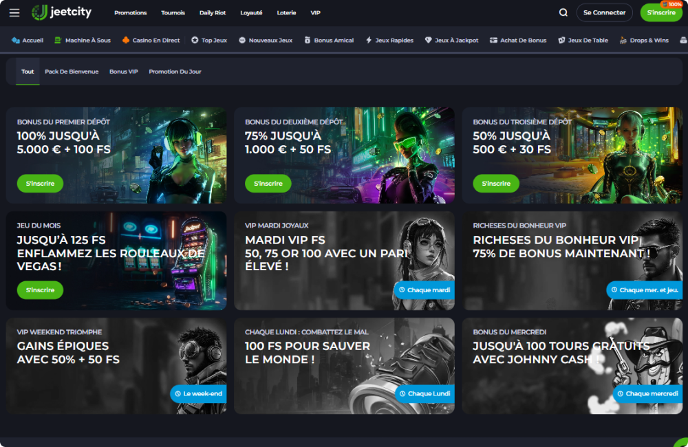 Jeetcity Bonus et Offres