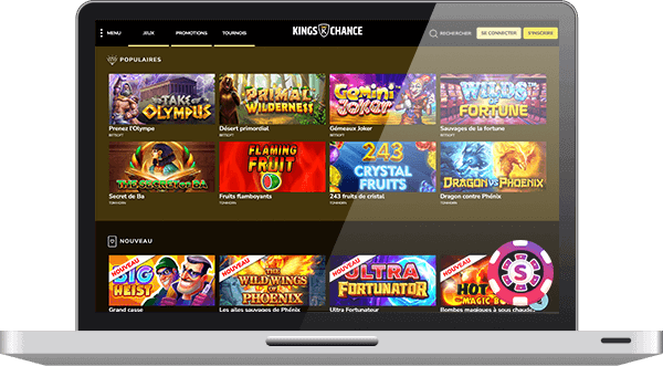 Kings Chance Casino jeux
