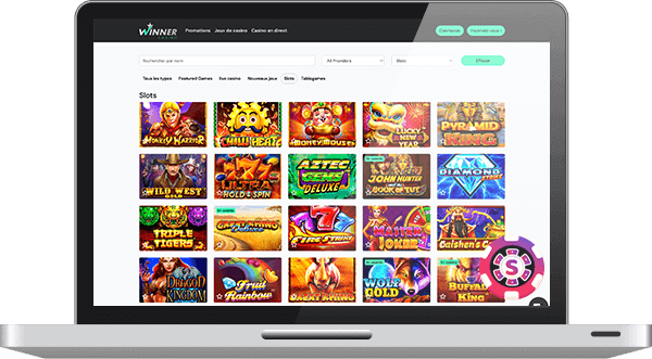 WinnerCasino jeux