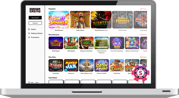 MangaCasino jeux