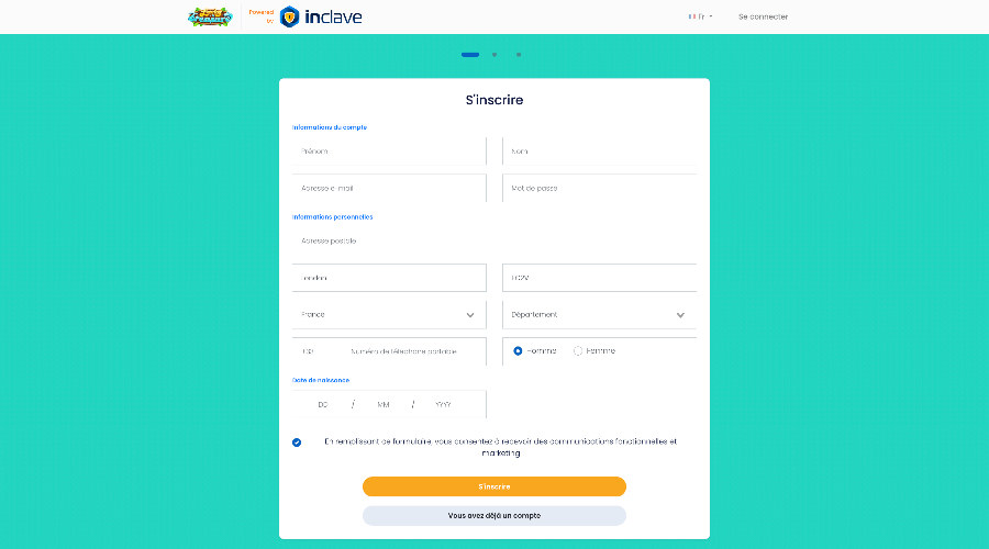 Inscription Lucky Treasure Casino Inscription