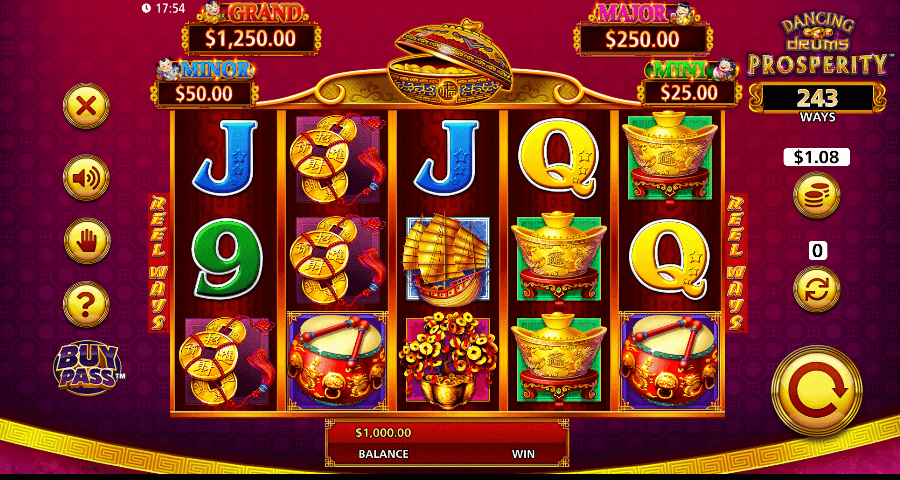 Dancing Drums Prosperity jeu