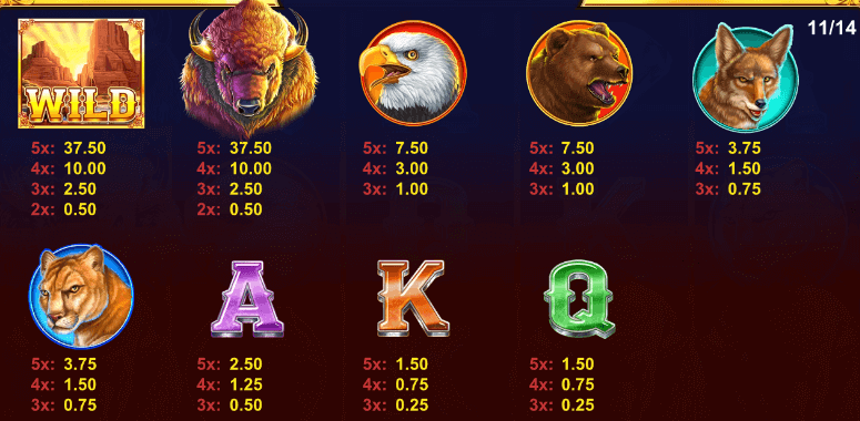 Diamond Link Mighty Buffalo symboles Diamond Link Mighty Buffalo symboles