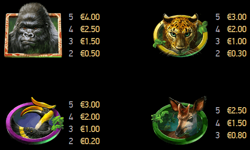 Gorilla Kingdom symboles