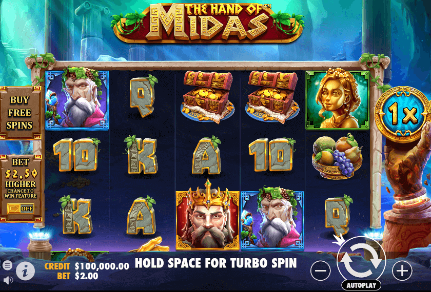 The Hand of Midas jeu