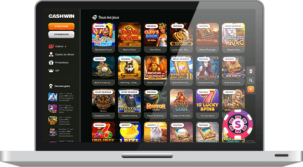 Cashwin Casino jeux