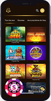 Vasy Casino mobile
