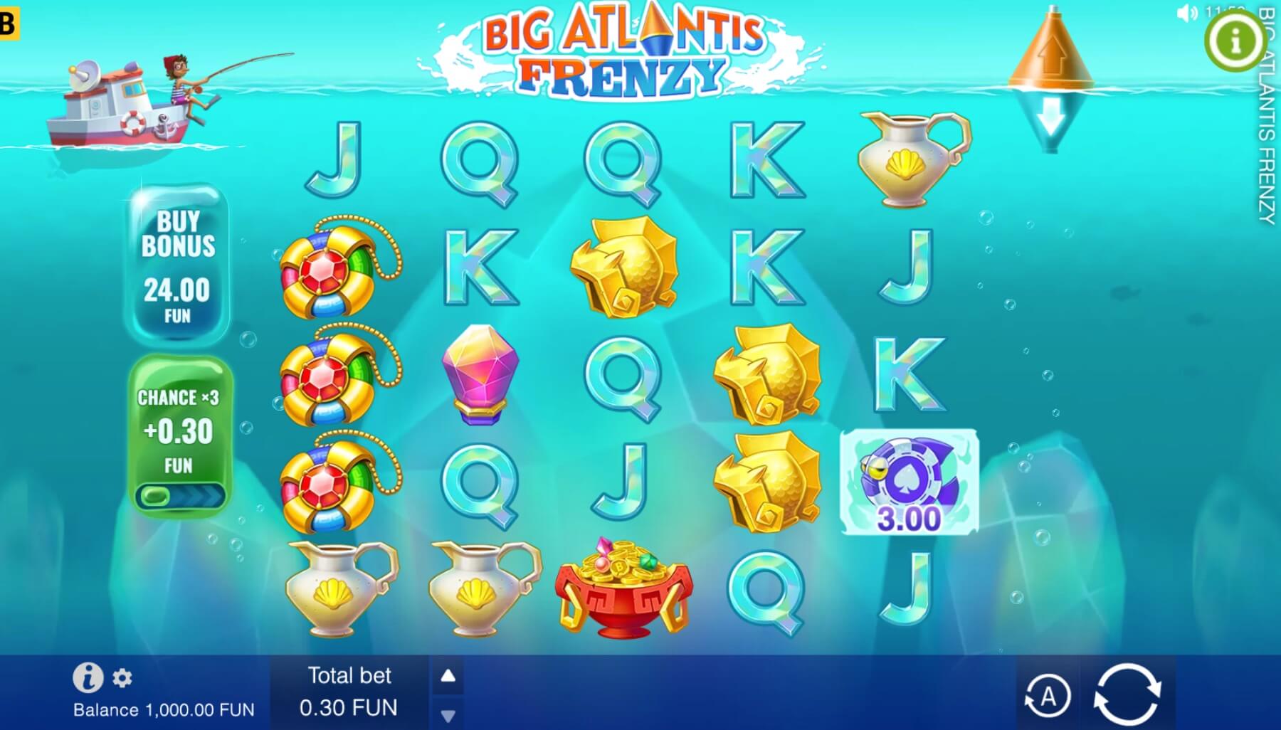 Machine à sous Big Atlantis Frenzy 