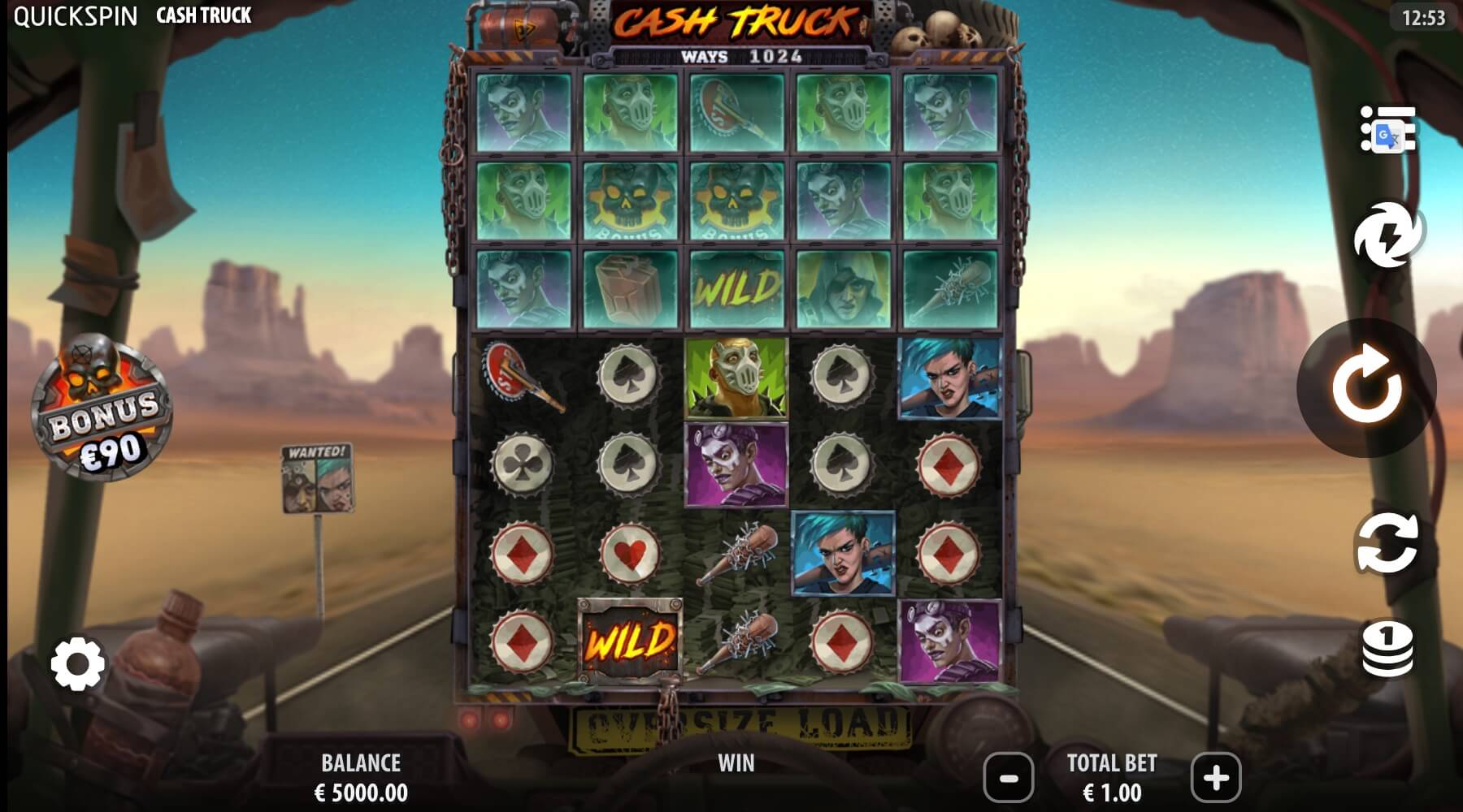 Machine à sous Cash Truck