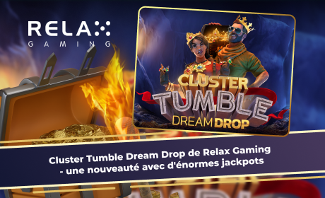 Cluster Tumble Dream Drop de Relax Gaming - une nouveauté avec d'énormes jackpots