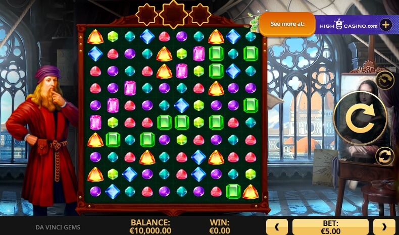 Machine à sous Da Vinci Gems Machine à sous Da Vinci Gems