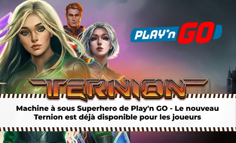 Machine à sous Superhero de Play'n GO - Le nouveau Ternion est déjà disponible pour les joueurs