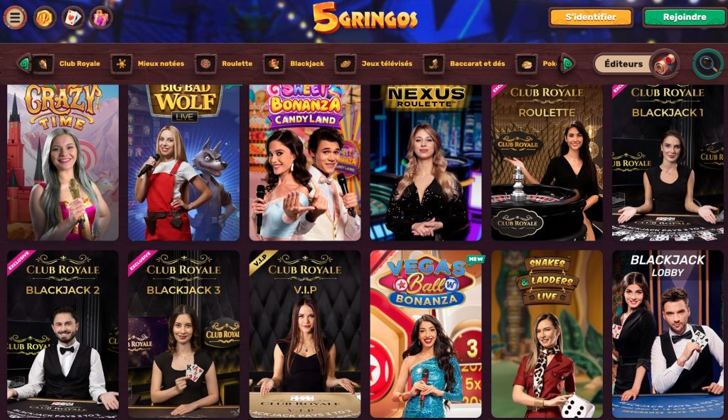5Gringos Casino en direct