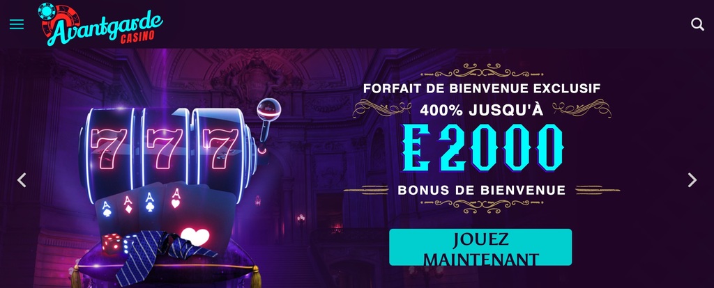 Bonus de Bienvenue Avantgarde Casino Bonus de Bienvenue