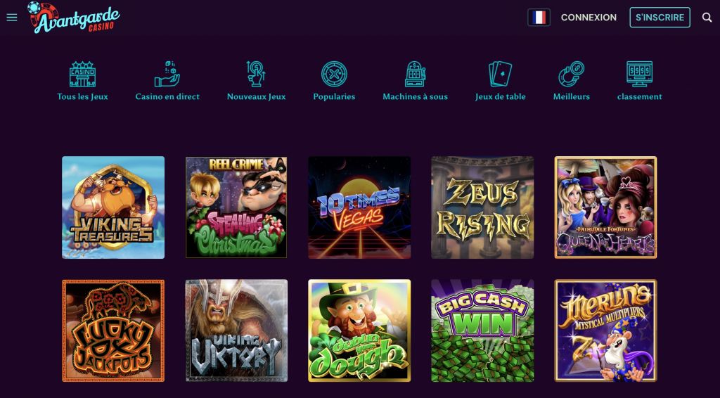 Avantgarde Casino jeux Avantgarde Casino jeux