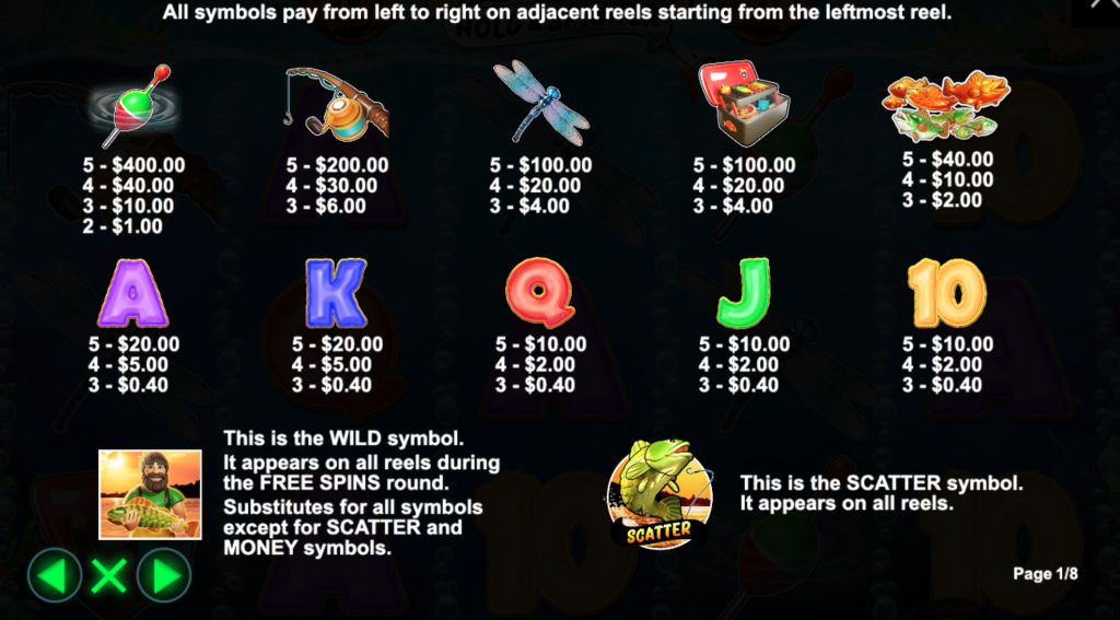 Big Bass Hold & Spinner Machine à sous Big Bass Hold & Spinner Symboles