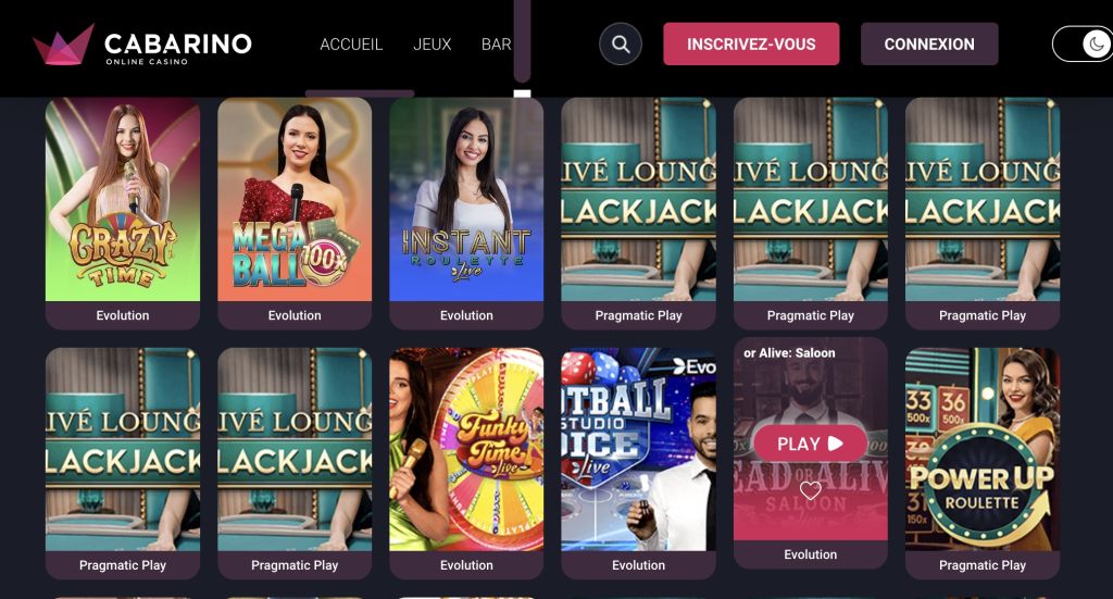 Cabarino Casino en direct Cabarino Casino en direct