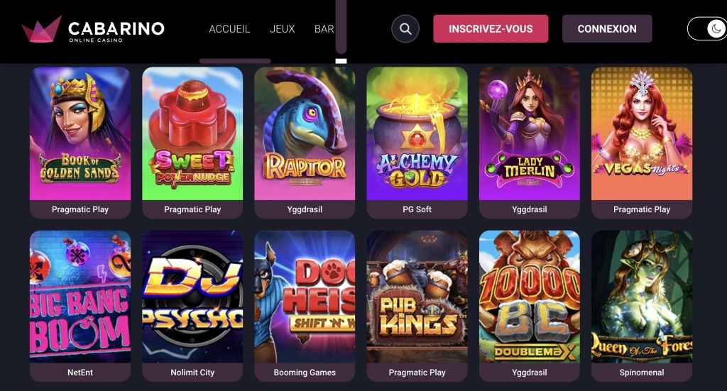 Cabarino Casino jeux Cabarino Casino jeux