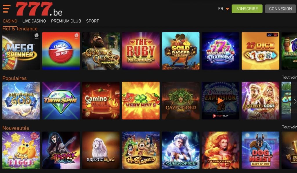 Casino777.be jeux Casino777.be jeux
