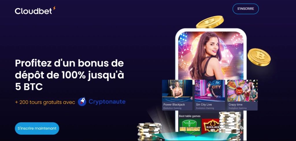 Bonus de Bienvenue Cloudbet Casino Bonus de Bienvenue