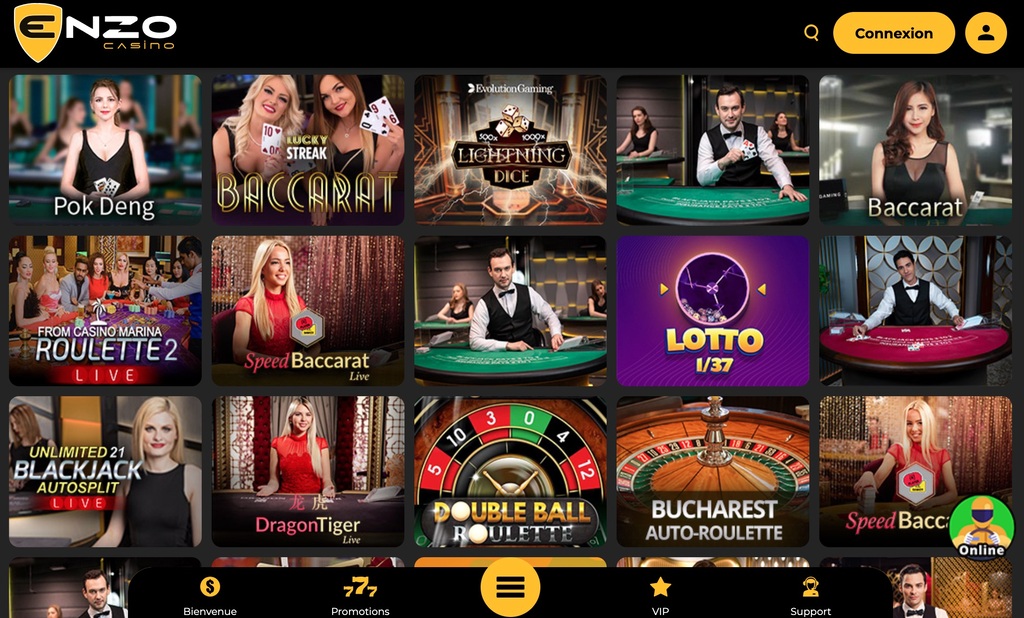 Enzo Casino en direct Enzo Casino en direct