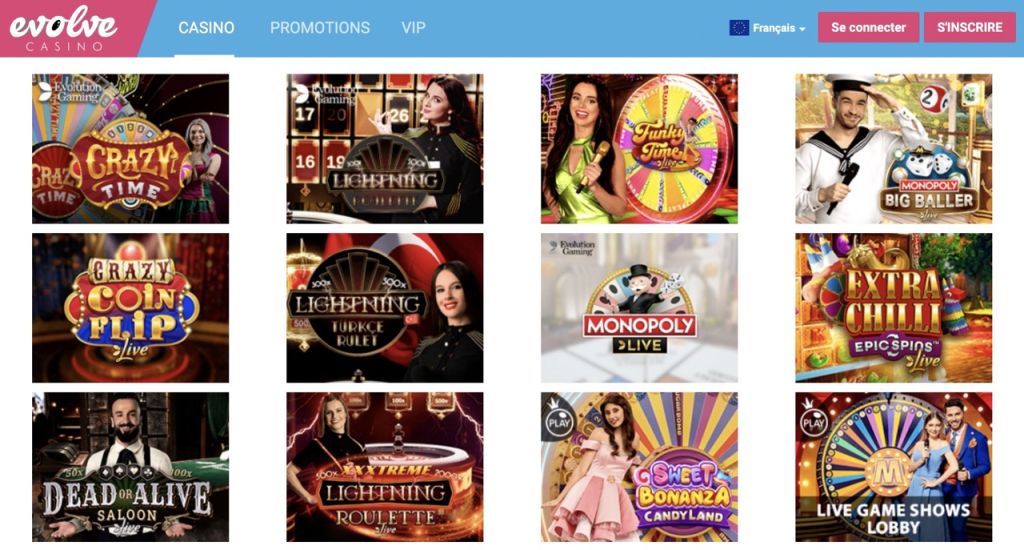 Evolve Casino en direct Evolve Casino en direct