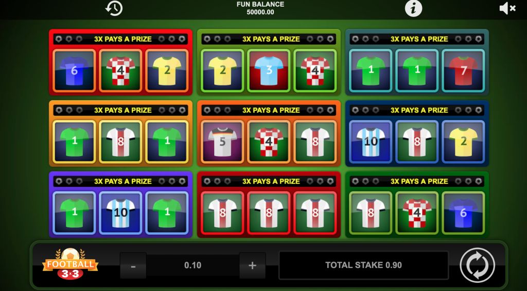 Machine à sous Football 3x3