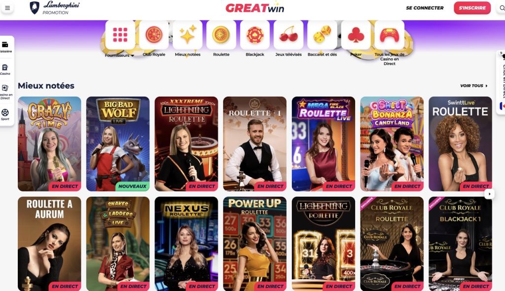 Greatwin Casino en direct Greatwin Casino en direct