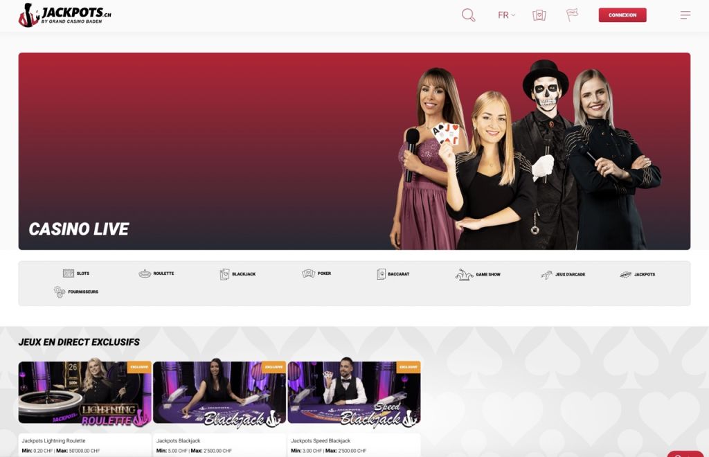 Jackpots.ch Casino en direct Jackpots.ch Casino en direct