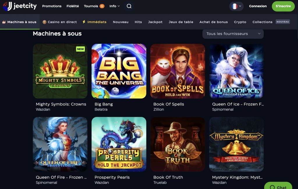JeetCity Casino jeux