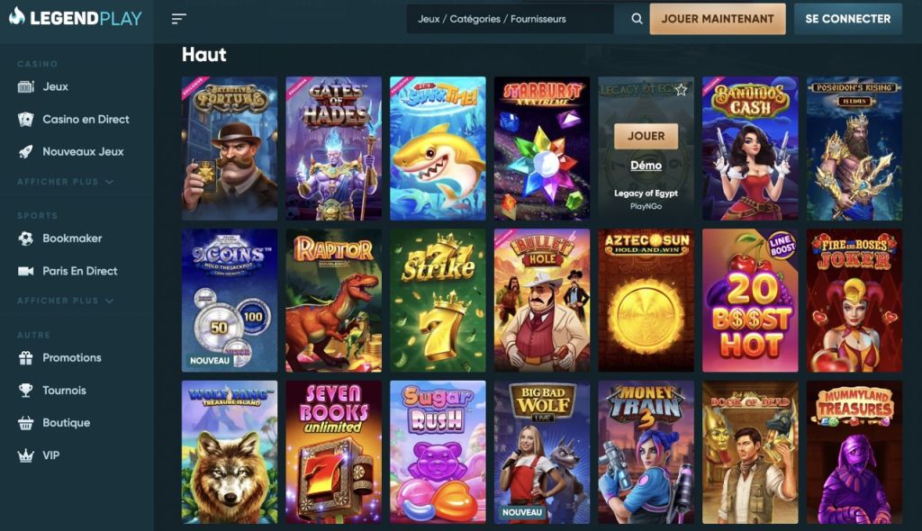 Voyage au coeur des jeux de LegendPlay