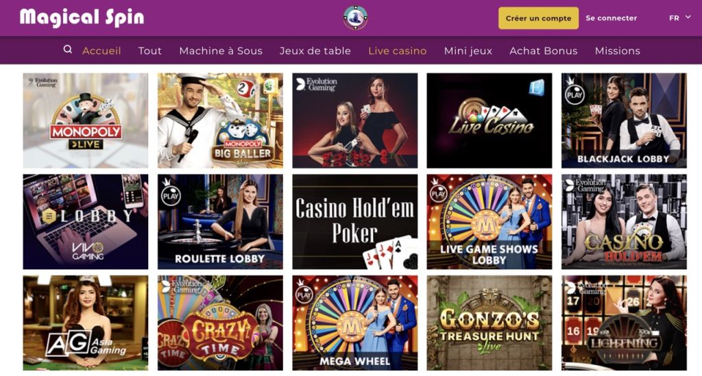 Magical Spin Casino en direct Magical Spin Casino en direct
