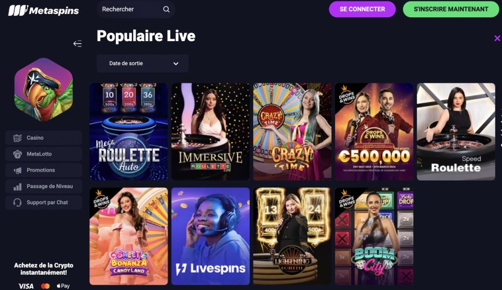 Metaspins Casino en direct Metaspins Casino en direct
