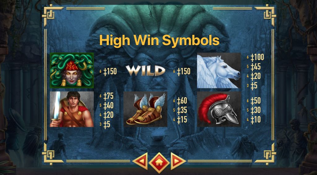 Machine à sous Mighty Medusa Symboles