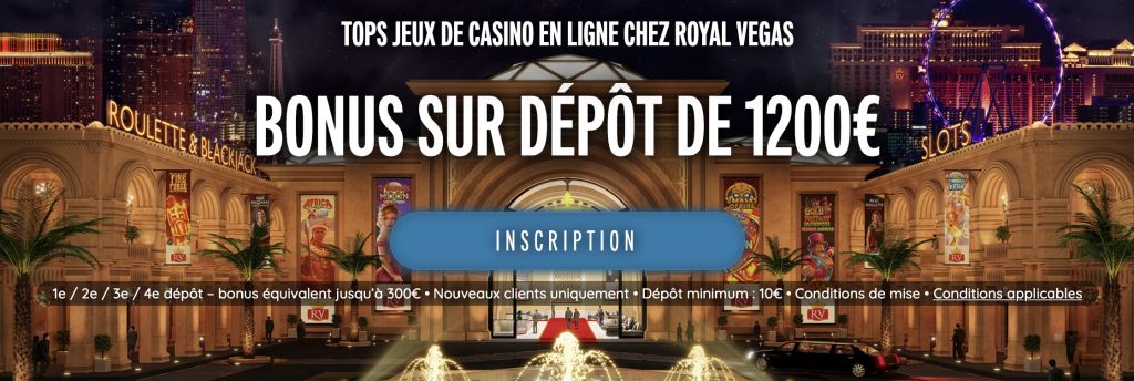 Royal Vegas Casino Bonus de Bienvenue
