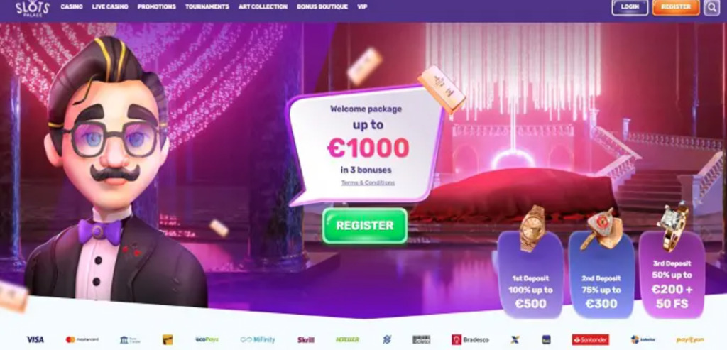 Bonus de Bienvenue SlotsPalace Casino Bonus de Bienvenue
