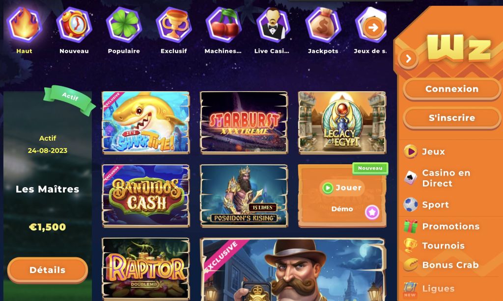 Wazamba Casino jeux Wazamba Casino jeux