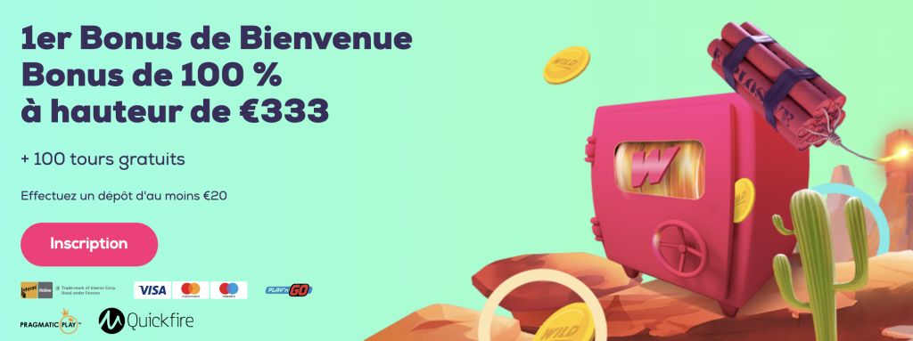 Wild Fortune Casino Bonus de Bienvenue